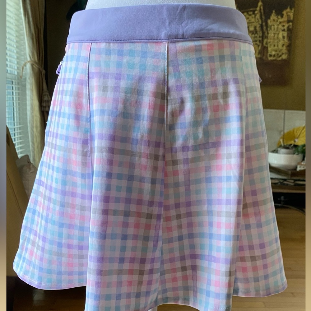 Polo Ralph Lauren RLX Golf Gingham Performance Skort Sz Small New with Tags
